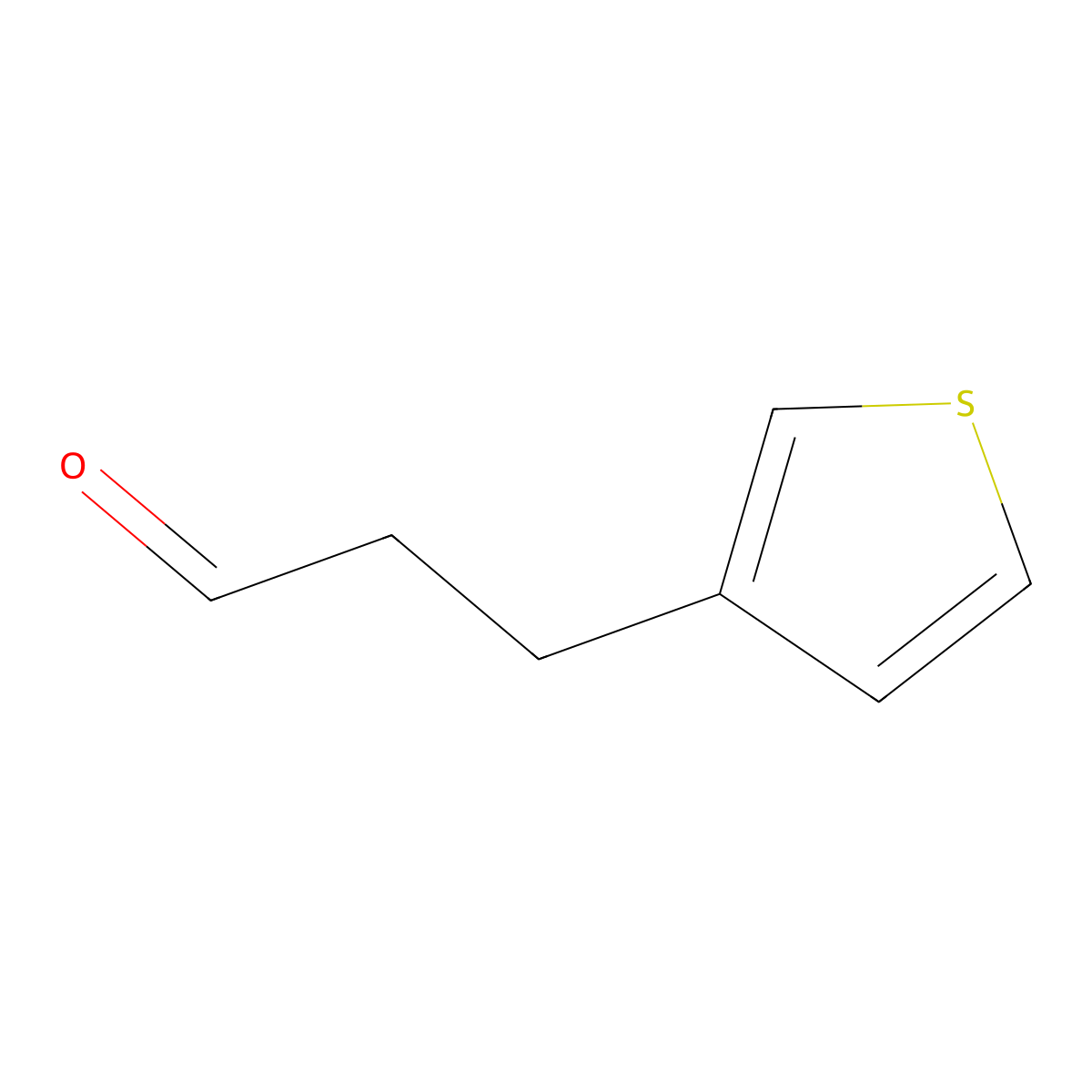 3-Thiophenepropanal molecular structure, CAS 62656-49-9