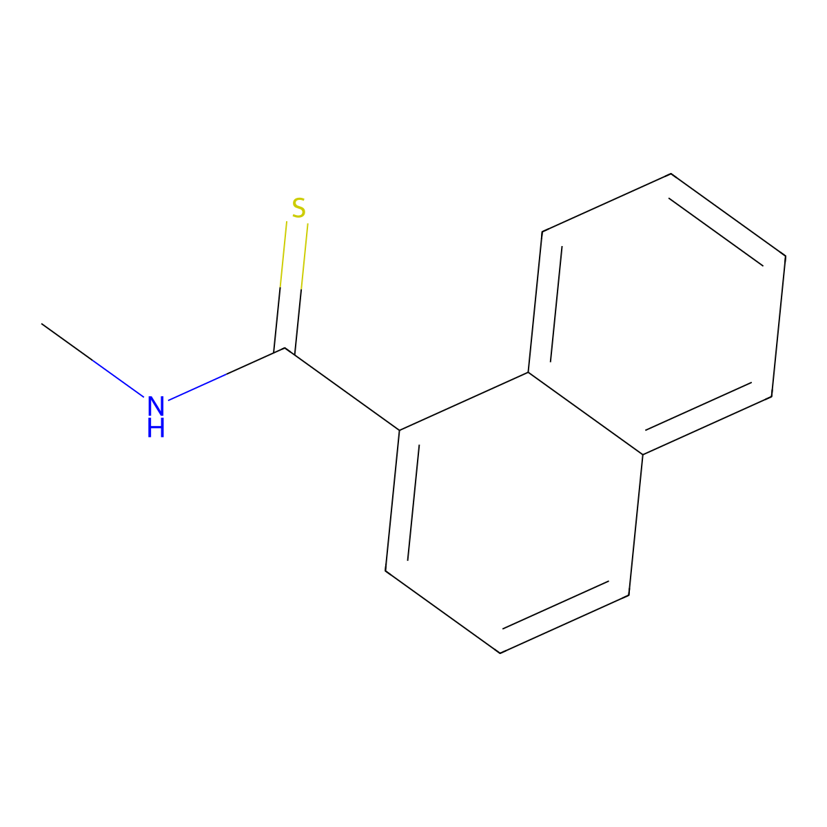 N-Methylnaphthalene-1-carbothioamide molecular structure, CAS 62659-24-9
