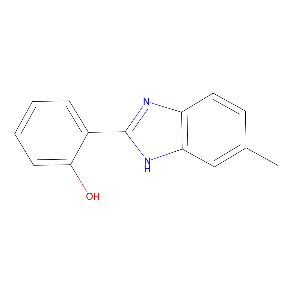 2-(2-Hydroxyphenyl)-5-methyl-1H-benzoimidazole molecular structure, CAS 6266-09-7