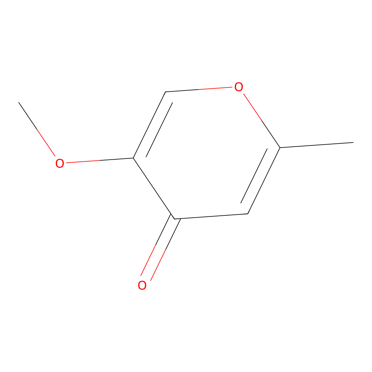 5-methoxy-2-methyl-4H-pyran-4-one molecular structure, CAS 6266-91-7
