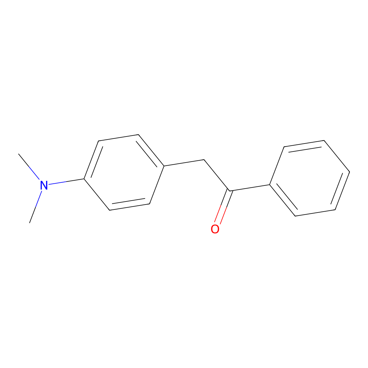 2-[4-(Dimethylamino)phenyl]-1-phenylethanone molecular structure, CAS 6266-95-1