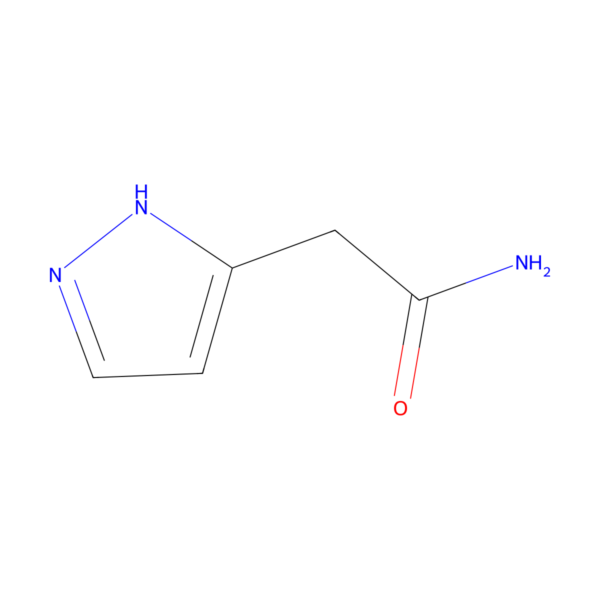 2-(1H-pyrazol-3-yl)acetamide molecular structure, CAS 626605-59-2