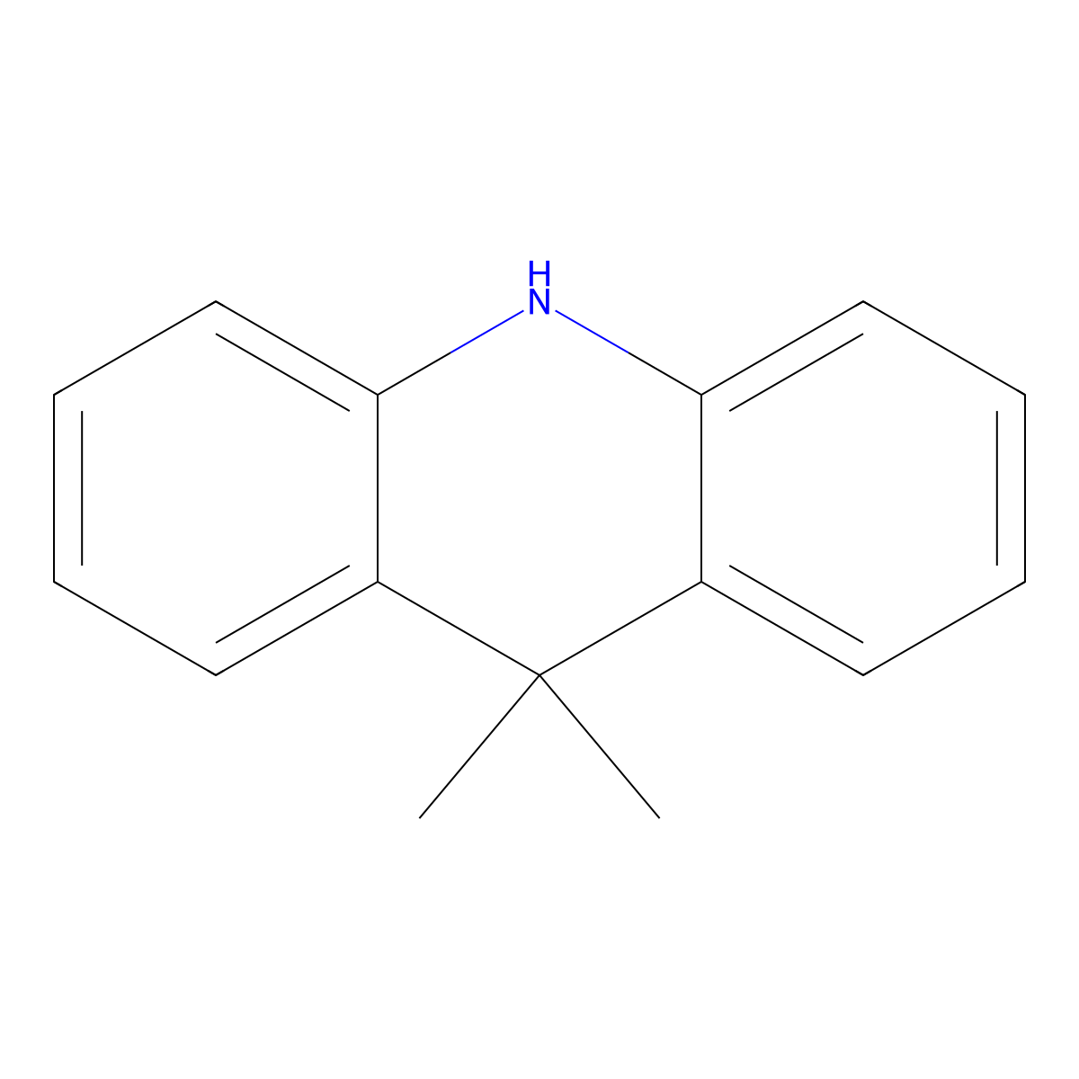 9,9-Dimethyl-9,10-dihydroacridine molecular structure, CAS 6267-02-3