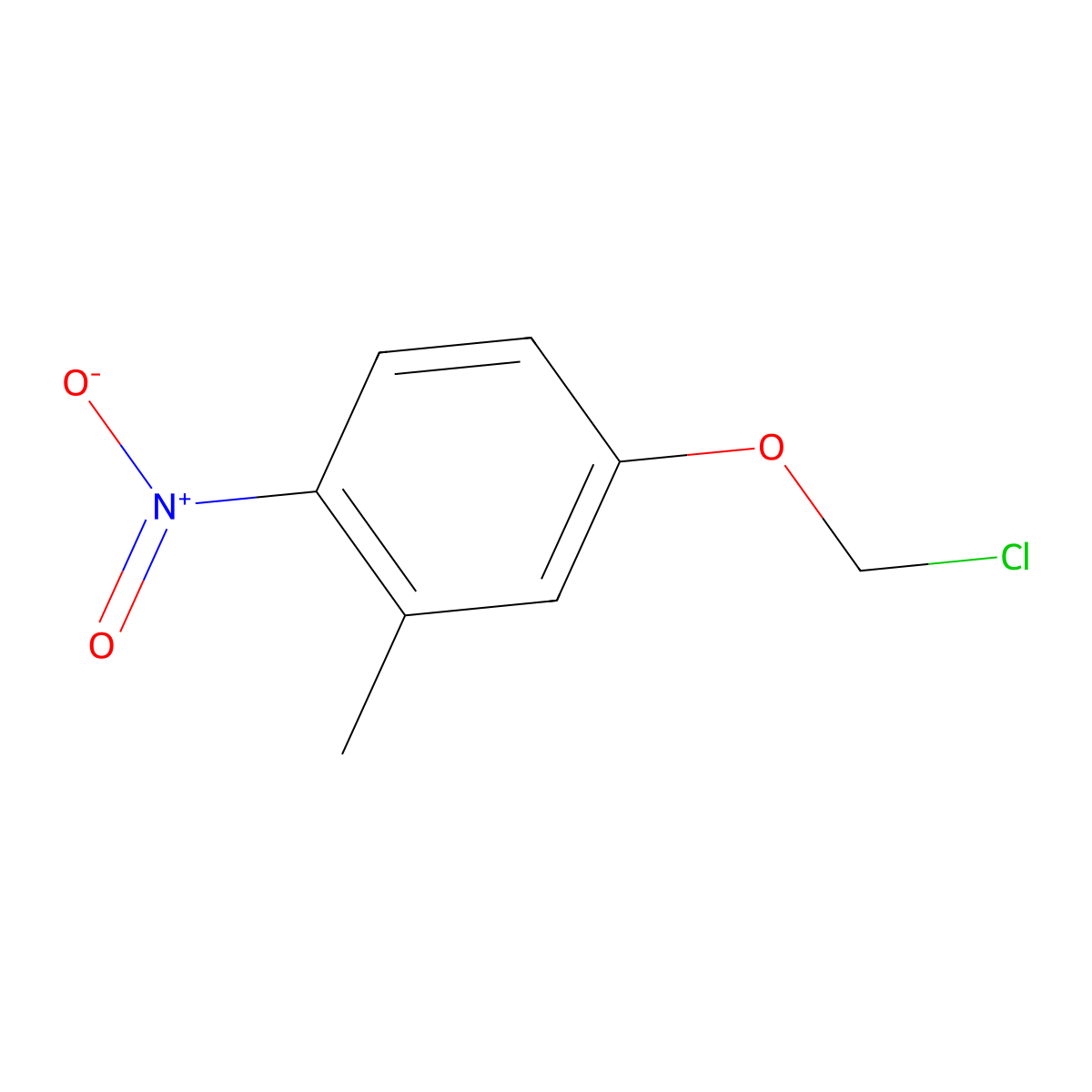 4-(Chloromethoxy)-2-methyl-1-nitrobenzene molecular structure, CAS 6267-25-0