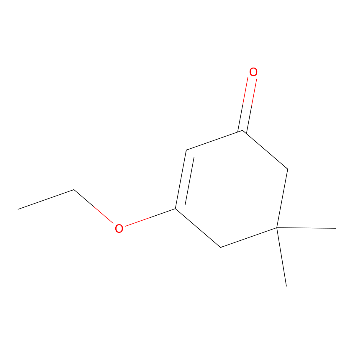 2-Cyclohexen-1-one, 3-ethoxy-5,5-dimethyl- molecular structure, CAS 6267-39-6