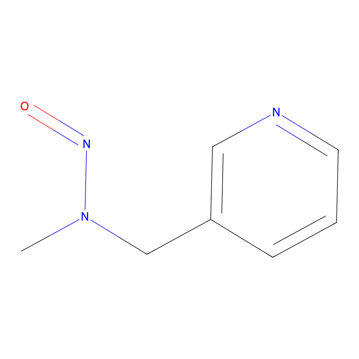 Methyl(nitroso)[(pyridin-3-yl)methyl]amine molecular structure, CAS 6267-76-1
