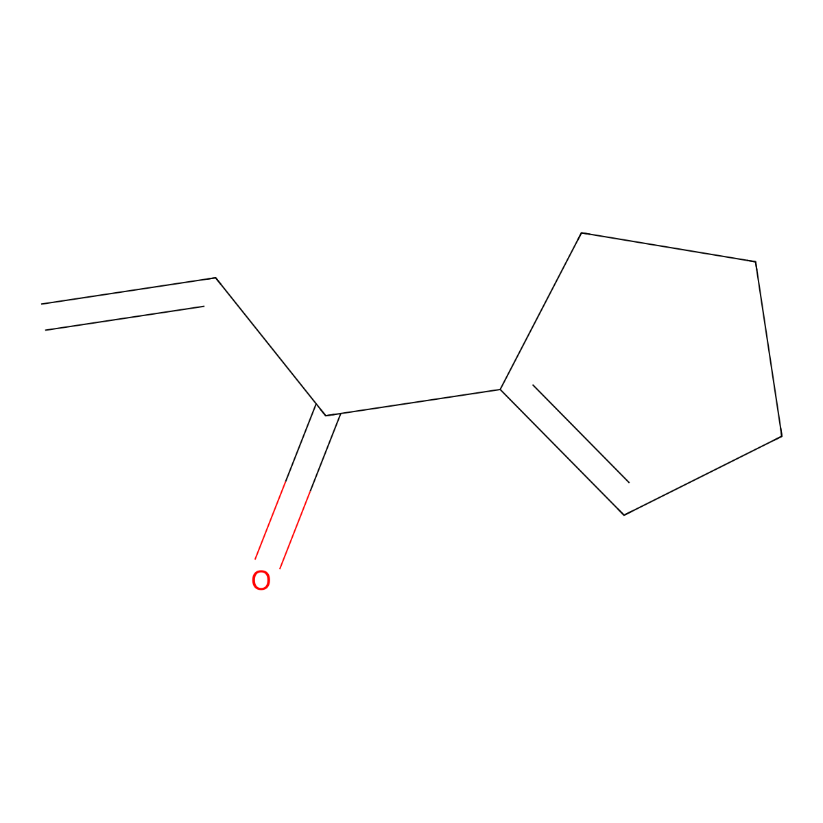 1-(Cyclopent-1-en-1-yl)prop-2-en-1-one molecular structure, CAS 62672-81-5