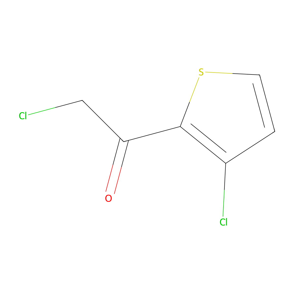2-Chloro-1-(3-chlorothiophen-2-yl)ethanone molecular structure, CAS 62673-63-6