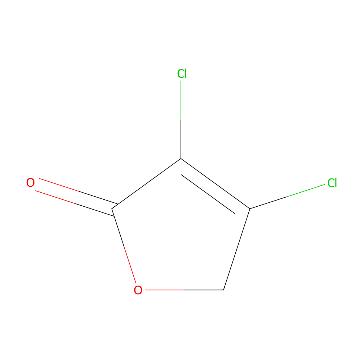 3,4-Dichloro-2,5-dihydrofuran-2-one molecular structure, CAS 62674-12-8