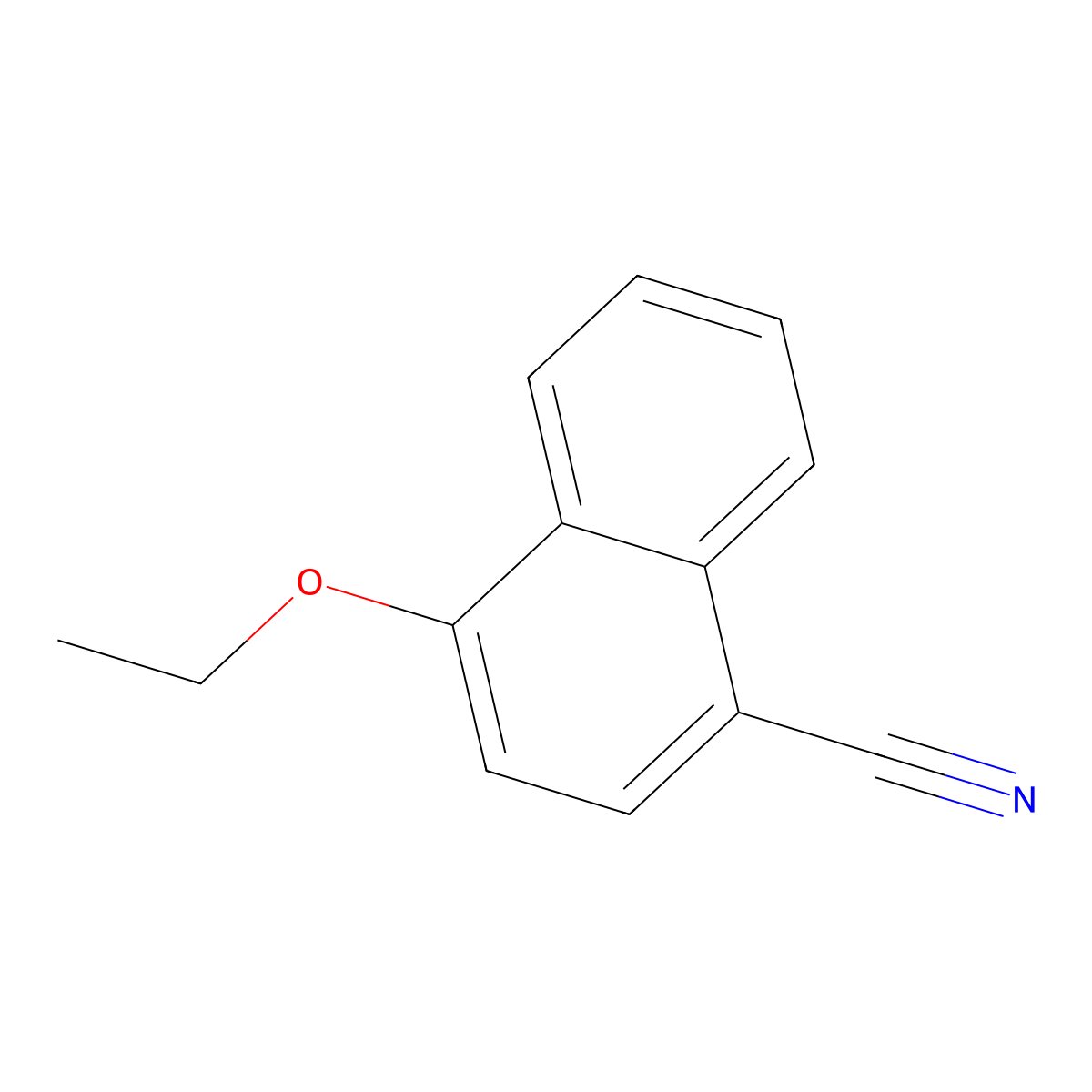 4-Ethoxynaphthalene-1-carbonitrile molecular structure, CAS 62677-55-8