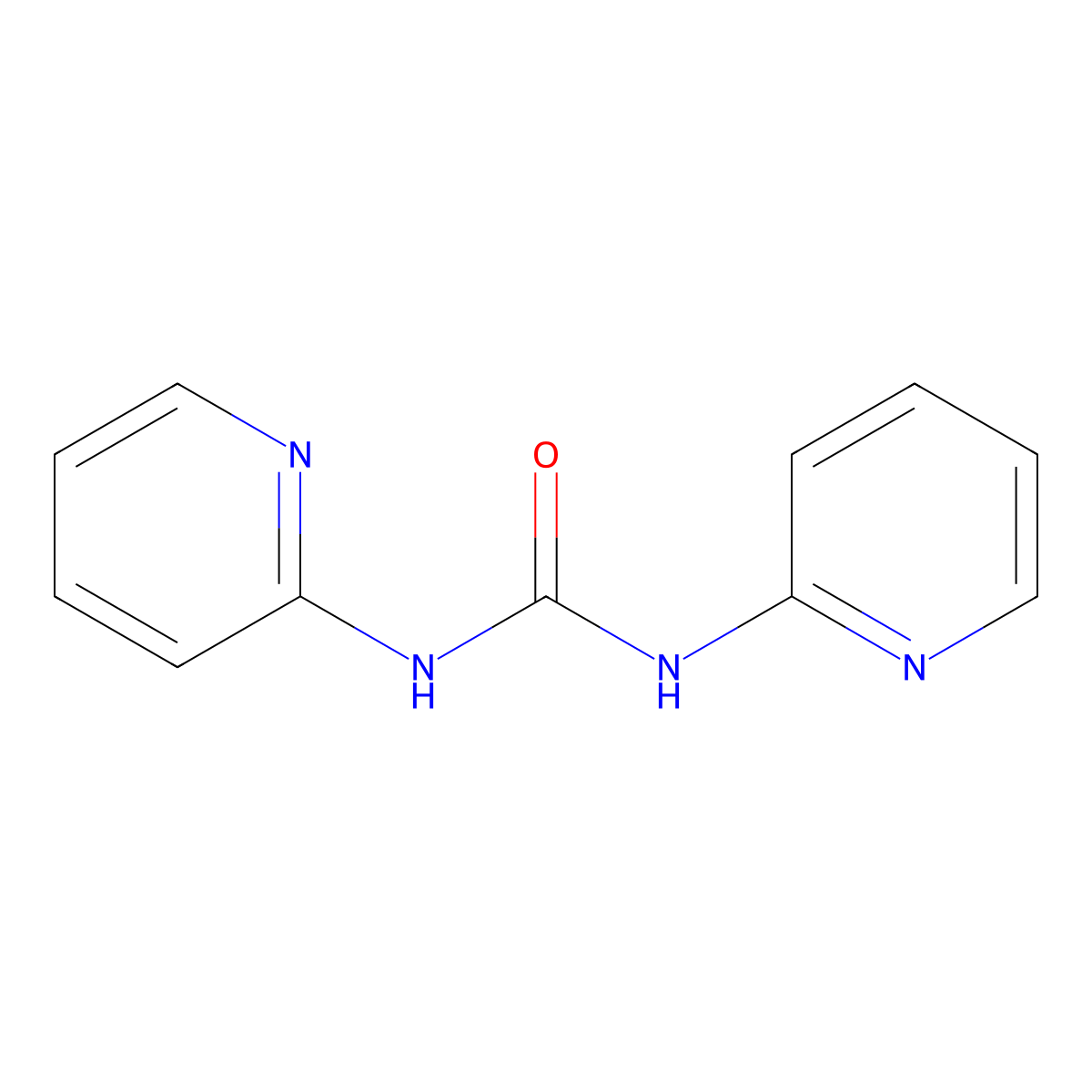 1,3-Di(pyridin-2-yl)urea molecular structure, CAS 6268-43-5