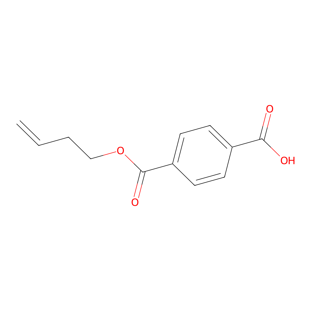 1-(3-Buten-1-yl) 1,4-benzenedicarboxylate molecular structure, CAS 62680-74-4