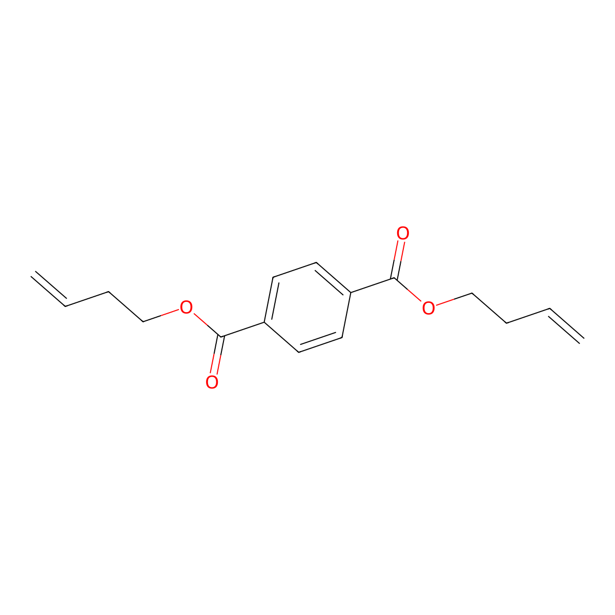 Dibut-3-en-1-yl benzene-1,4-dicarboxylate molecular structure, CAS 62680-75-5