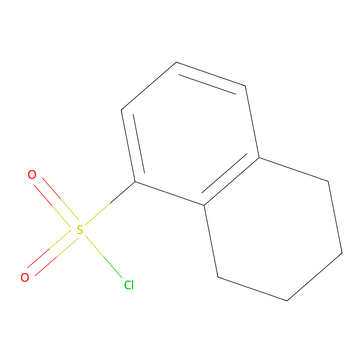 5,6,7,8-Tetrahydronaphthalene-1-sulfonyl chloride molecular structure, CAS 62686-69-5