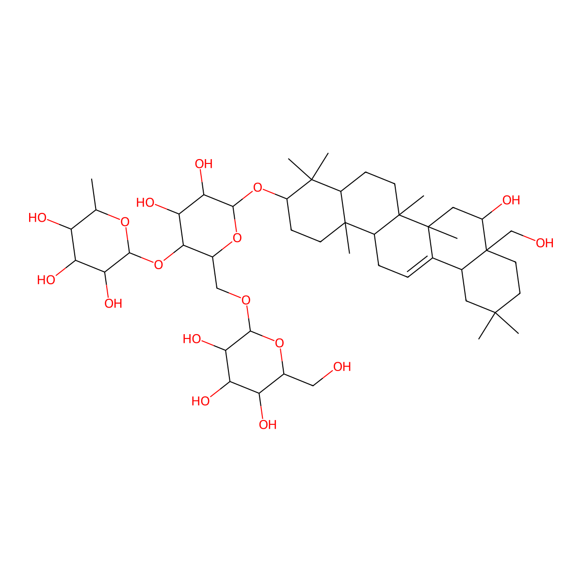 Saikosaponin f molecular structure, CAS 62687-63-2