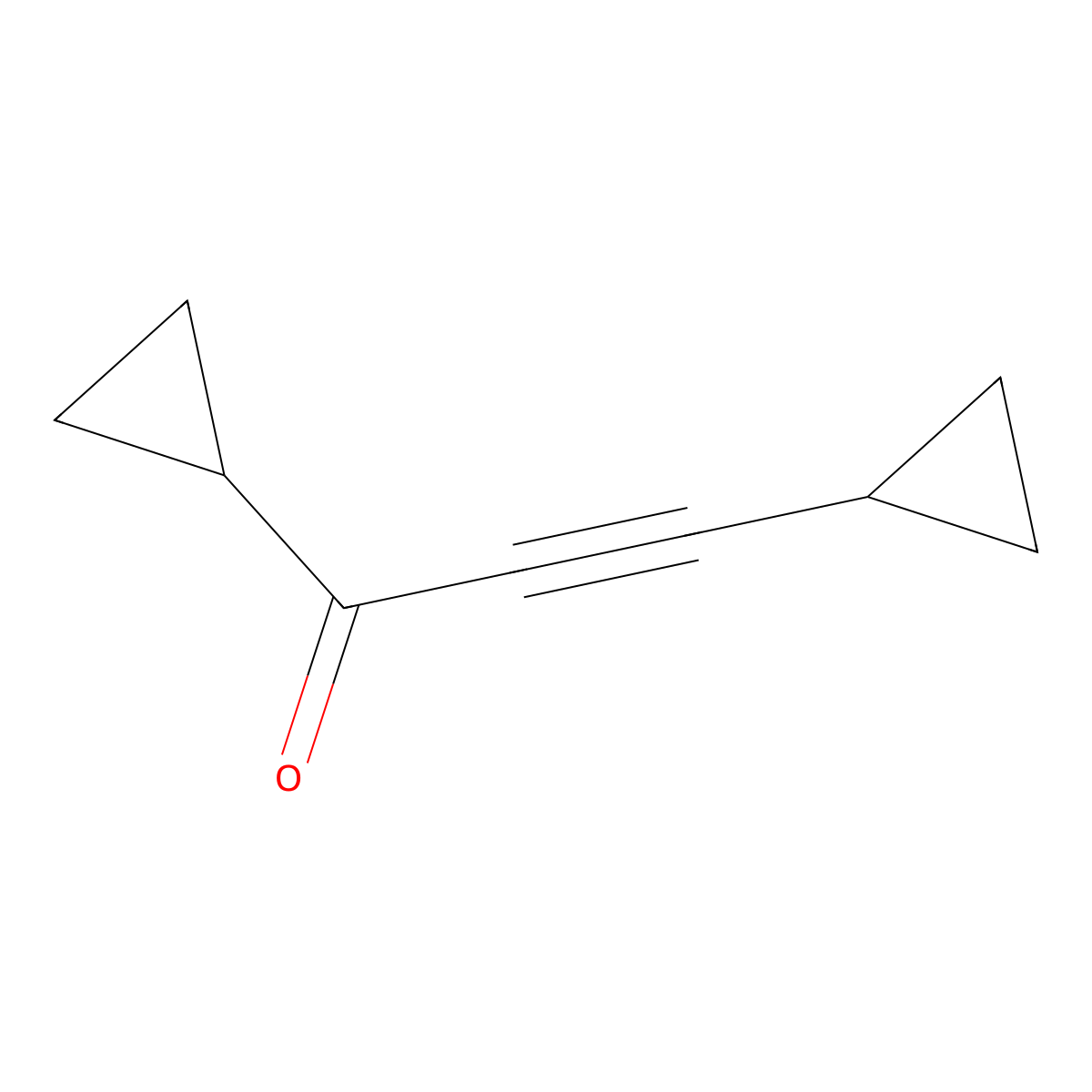 1,3-Dicyclopropylprop-2-yn-1-one molecular structure, CAS 62688-79-3