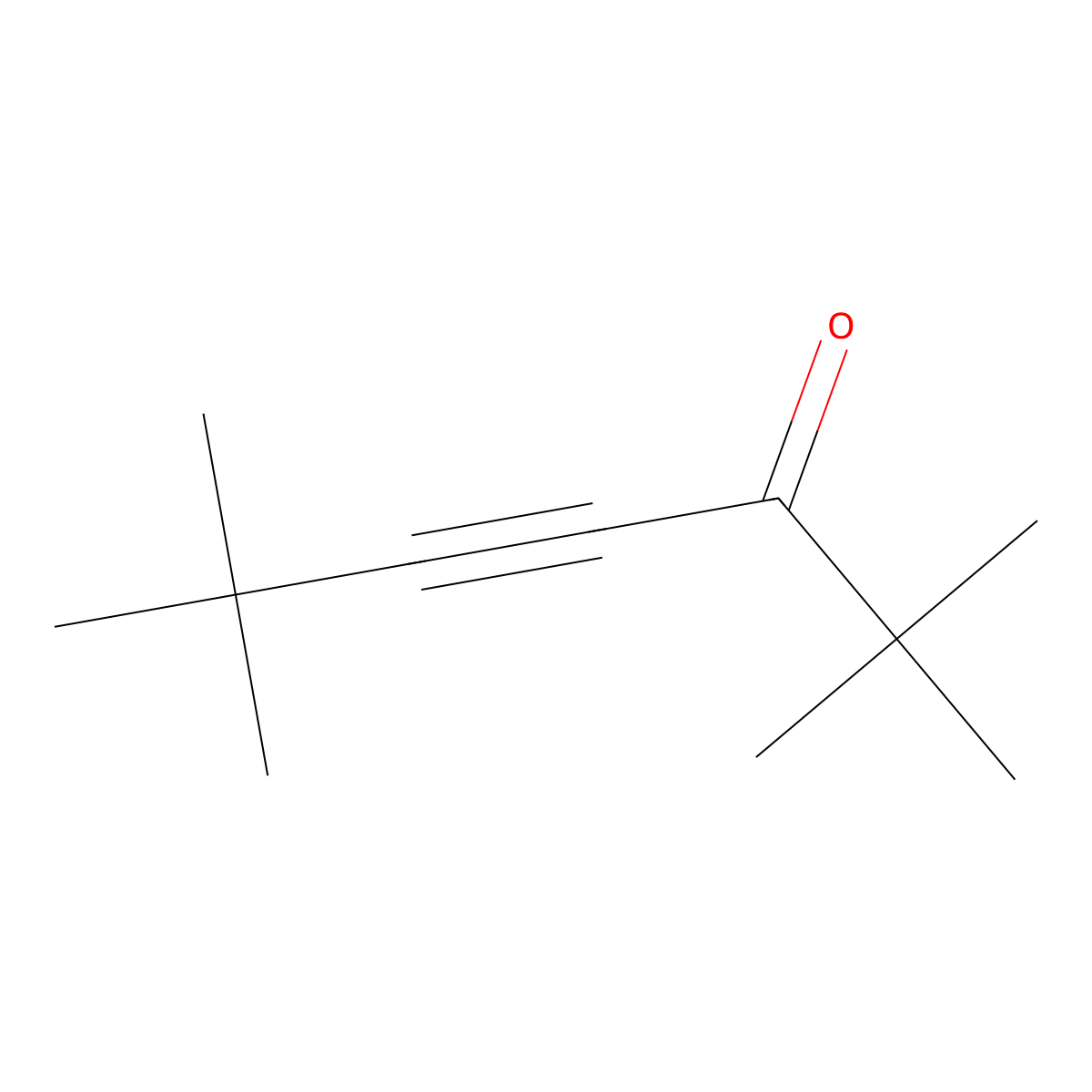 2,2,6,6-Tetramethylhept-4-yn-3-one molecular structure, CAS 62688-81-7