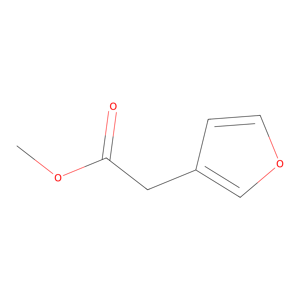 Methyl (furan-3-yl)acetate molecular structure, CAS 62689-88-7