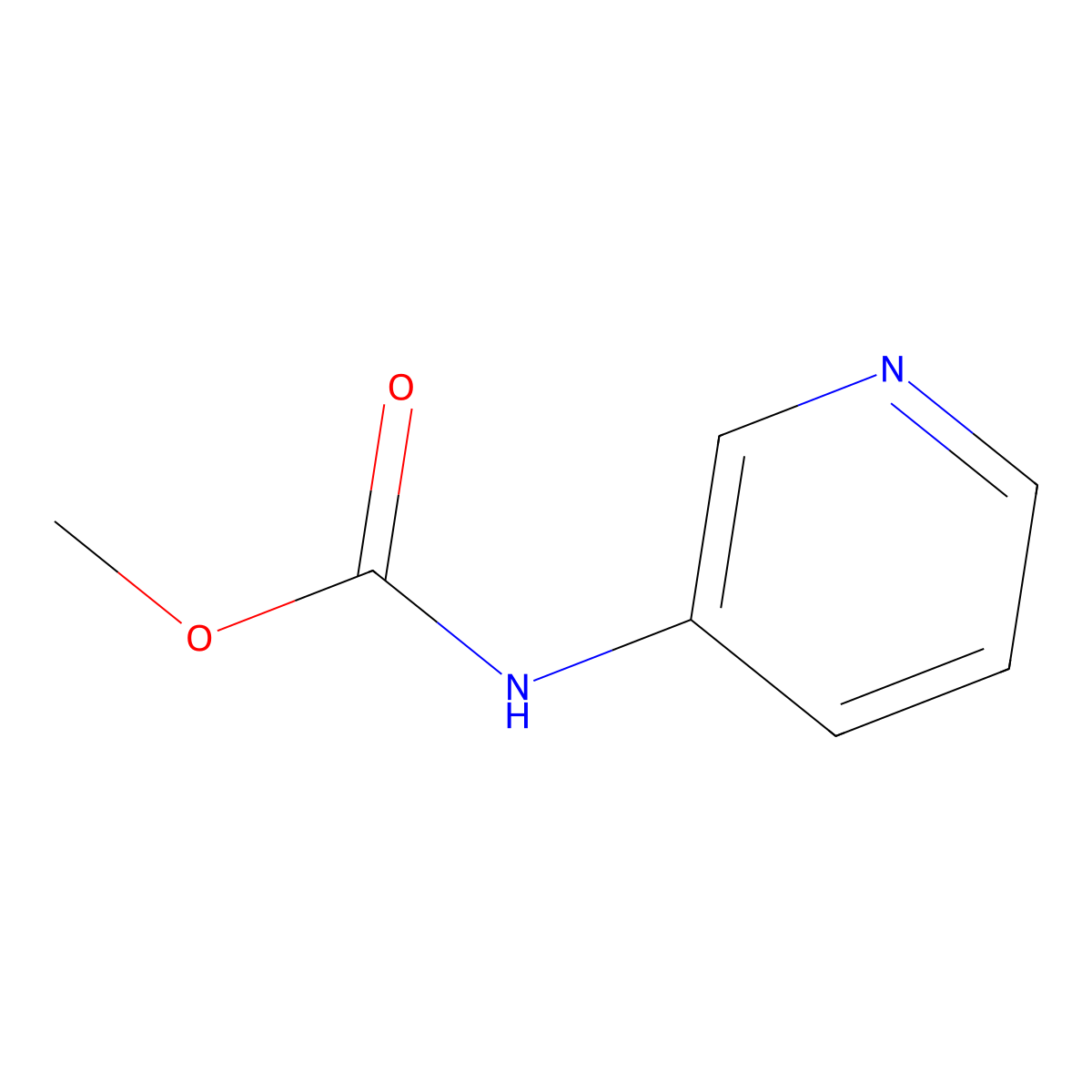 Methyl pyridin-3-ylcarbamate molecular structure, CAS 6269-24-5