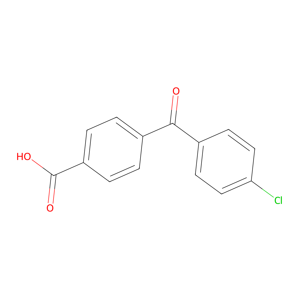 4-(4-Chlorobenzoyl)benzoic acid molecular structure, CAS 6269-37-0