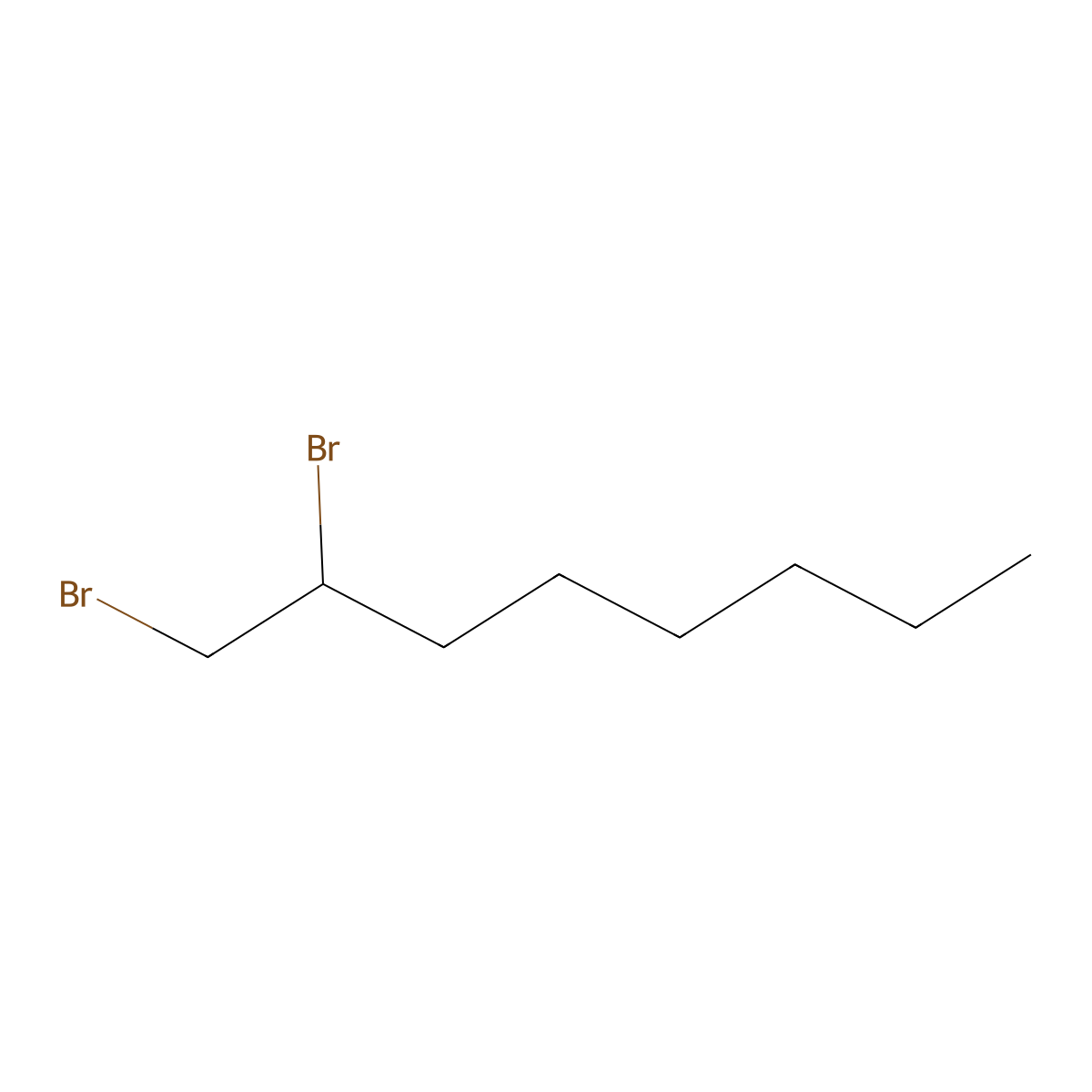 1,2-Dibromooctane molecular structure, CAS 6269-92-7