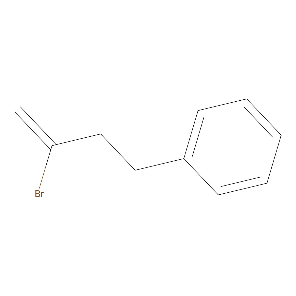 Benzene, (3-bromo-3-butenyl)- molecular structure, CAS 62692-40-4