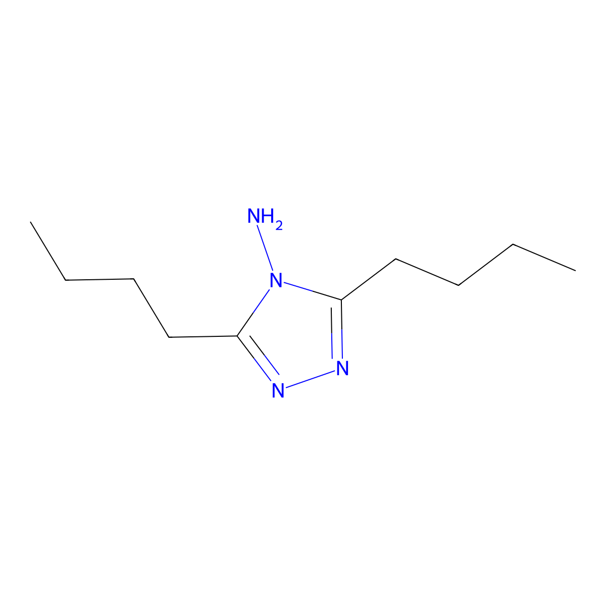 3,5-Dibutyl-4H-1,2,4-triazol-4-amine molecular structure, CAS 62695-58-3