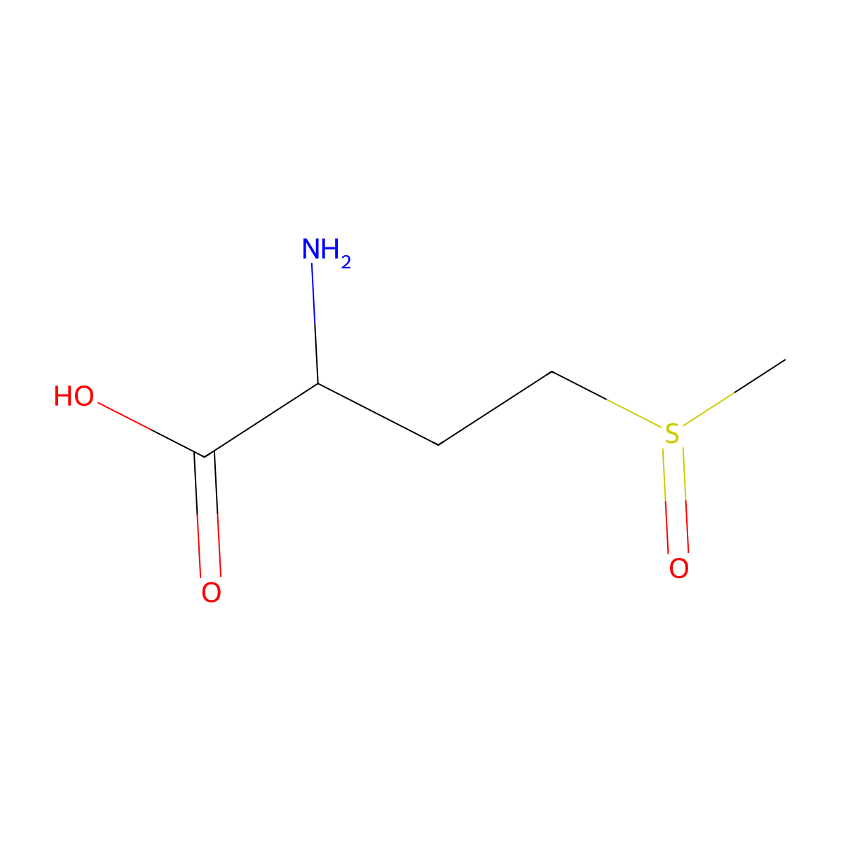 Methionine sulfoxide, DL- molecular structure, CAS 62697-73-8