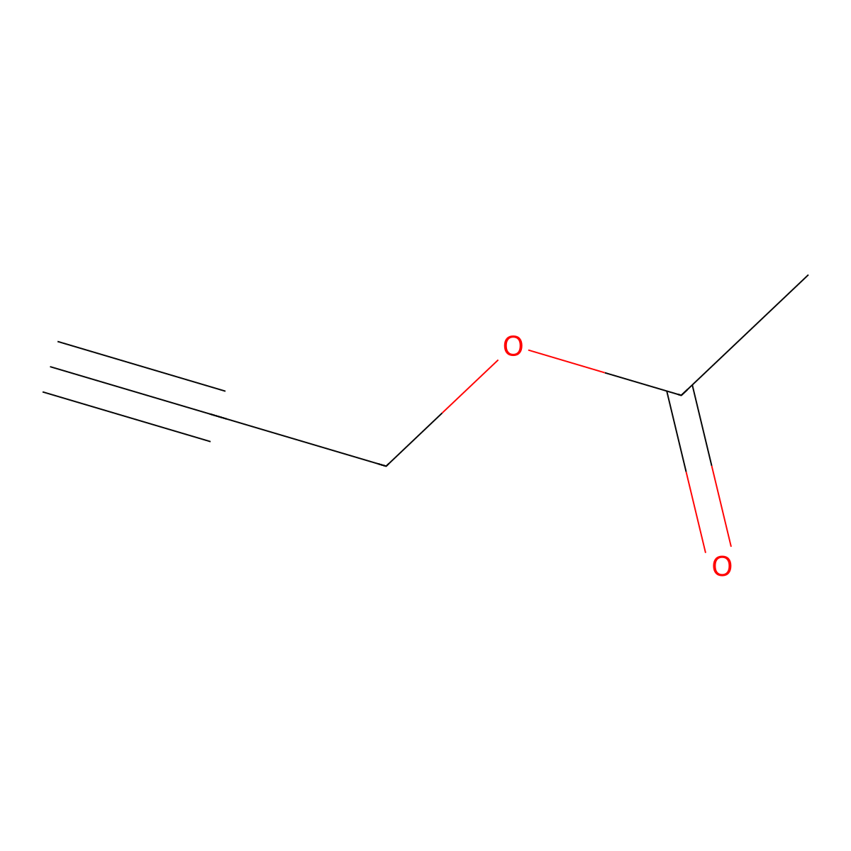 Propargyl acetate molecular structure, CAS 627-09-8