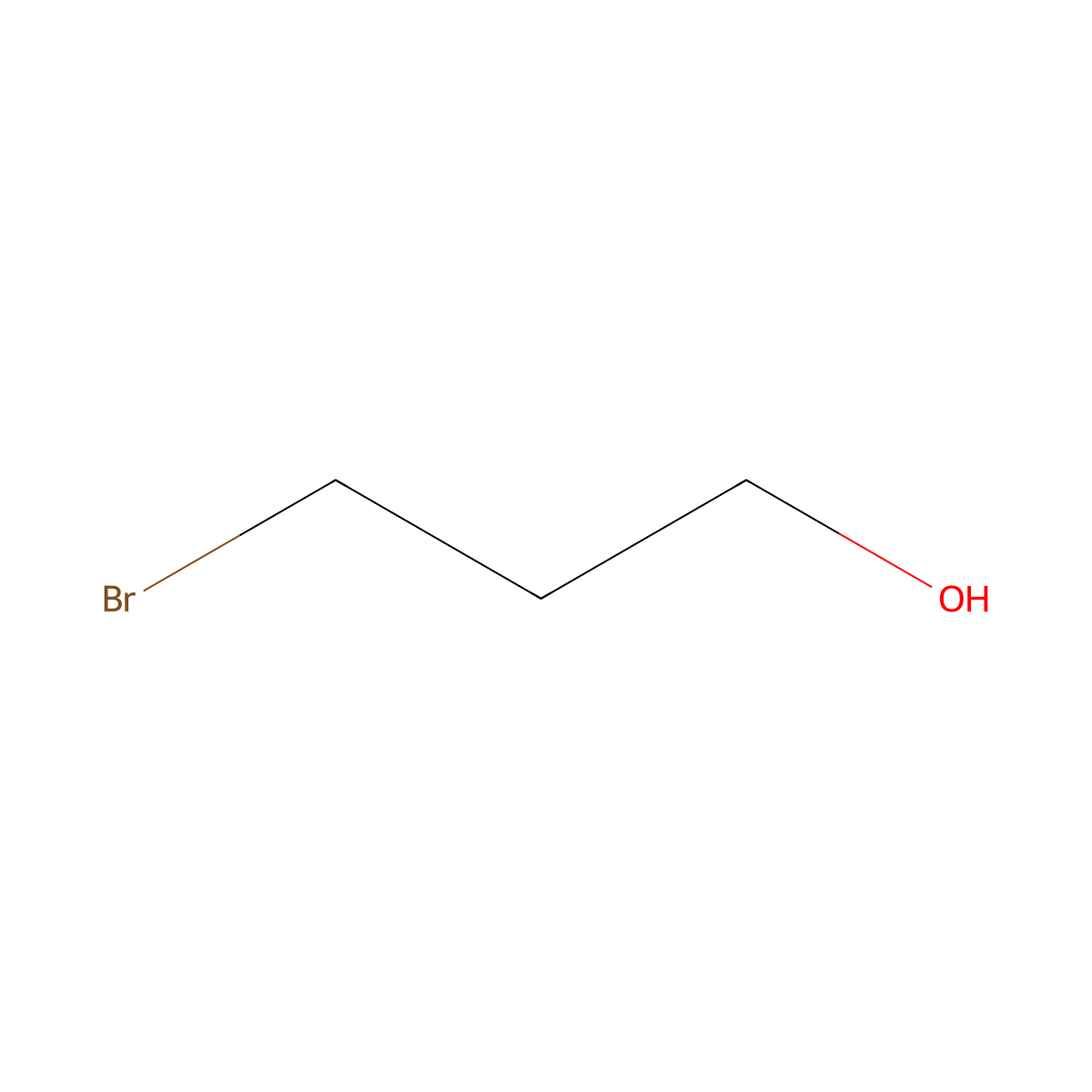 3-Bromo-1-propanol molecular structure, CAS 627-18-9