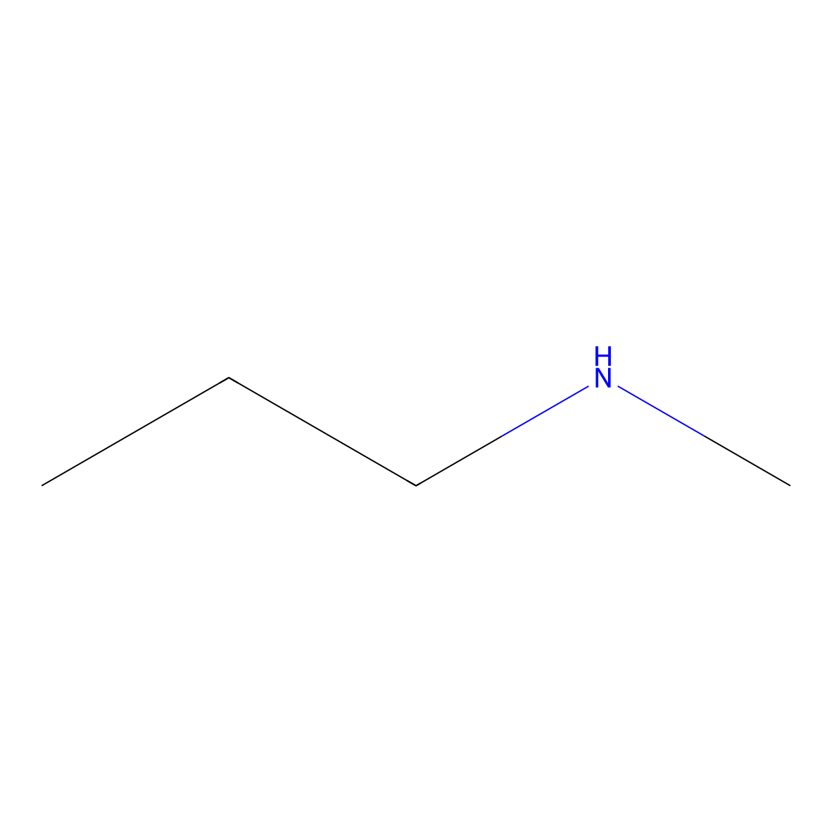 N-Methylpropylamine molecular structure, CAS 627-35-0