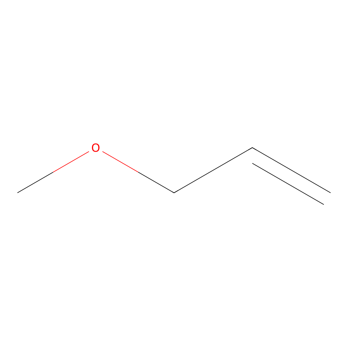 1-Propene, 3-methoxy- molecular structure, CAS 627-40-7