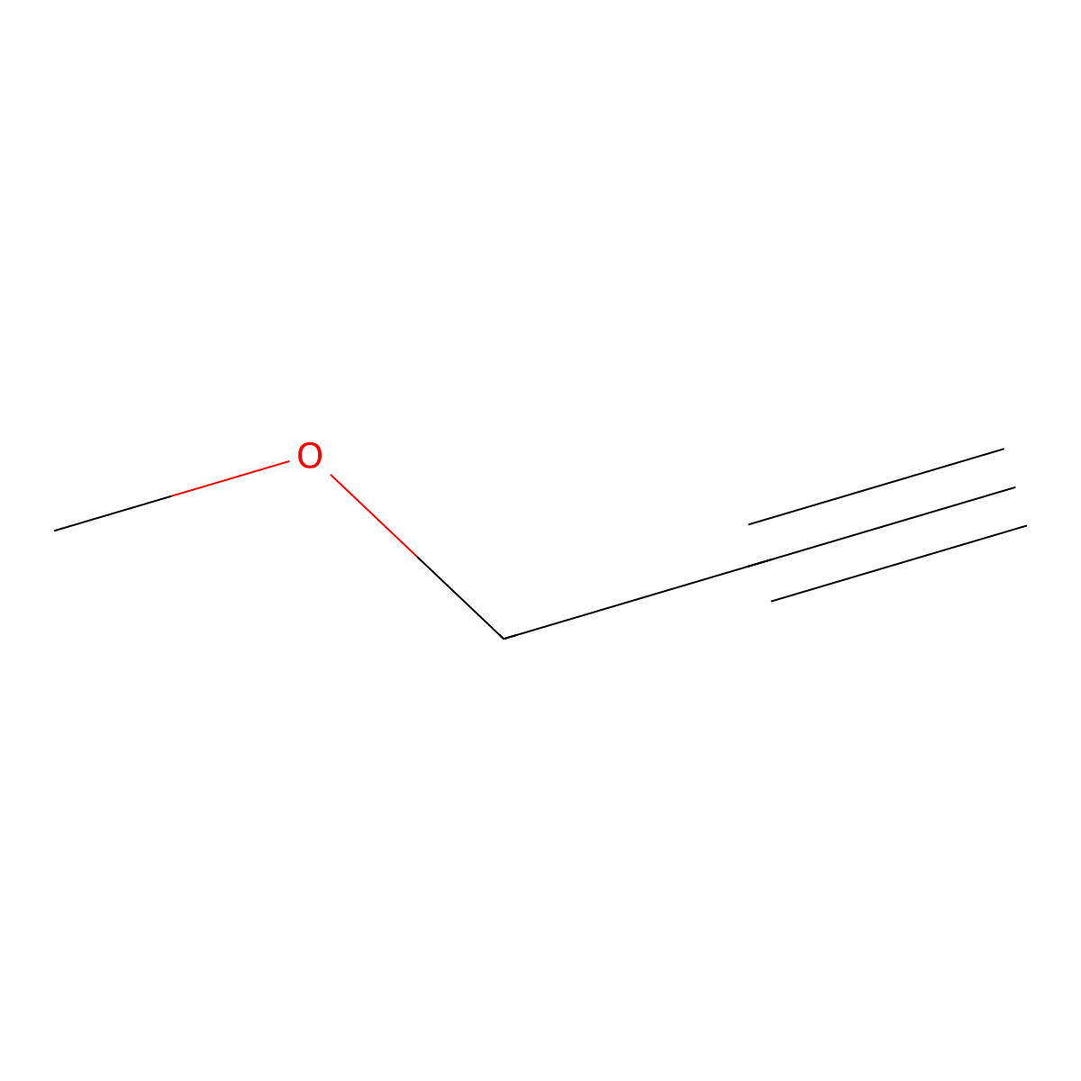 3-Methoxypropyne molecular structure, CAS 627-41-8