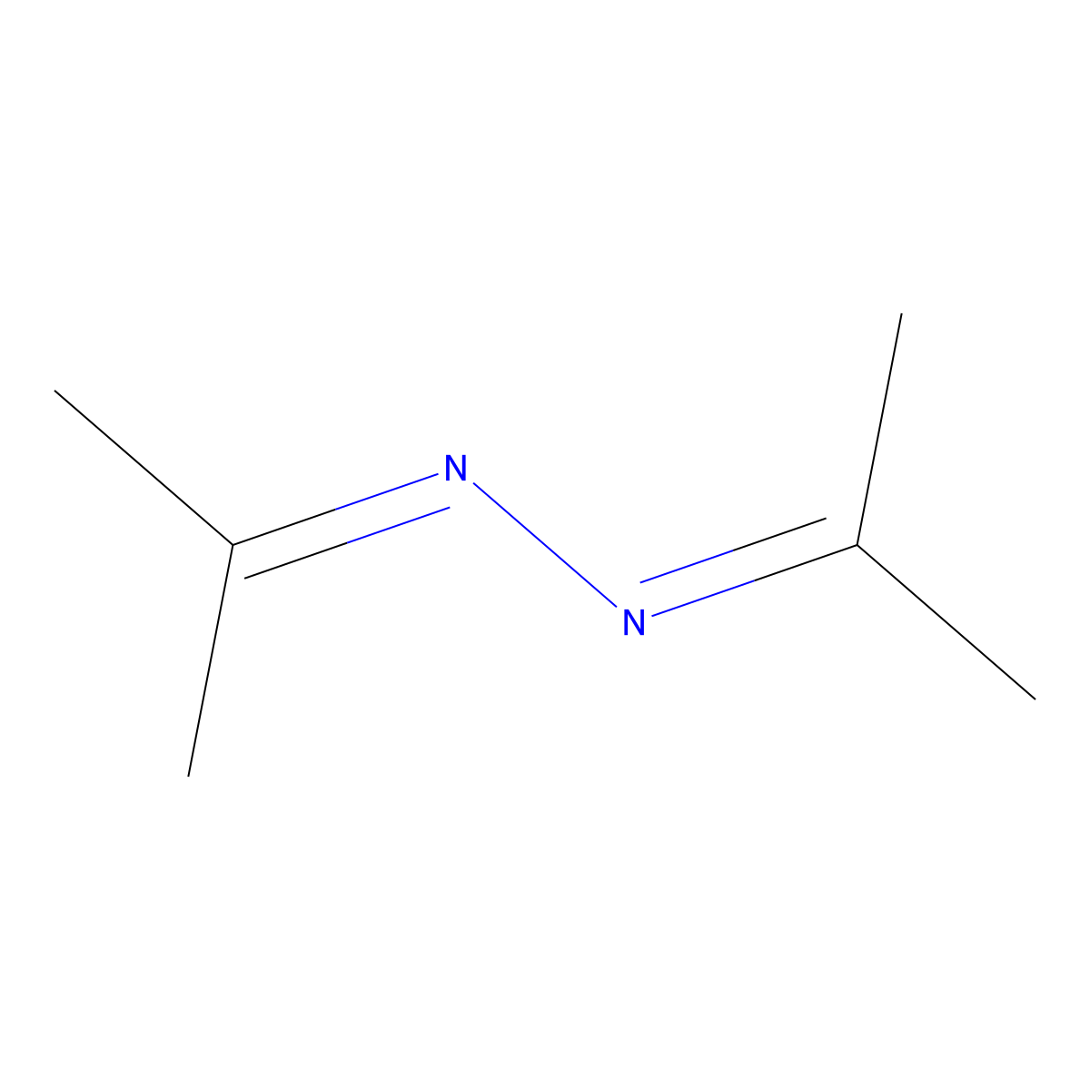 Acetazine molecular structure, CAS 627-70-3