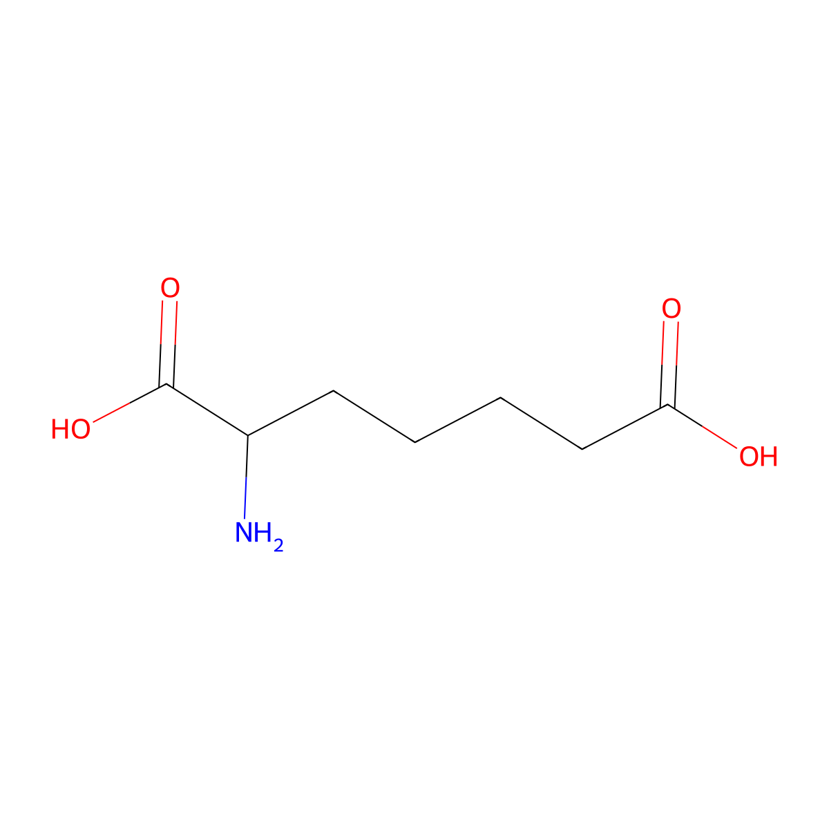2-Aminopimelic acid molecular structure, CAS 627-76-9
