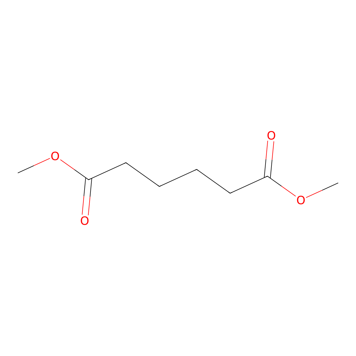 Dimethyladipate molecular structure, CAS 627-93-0