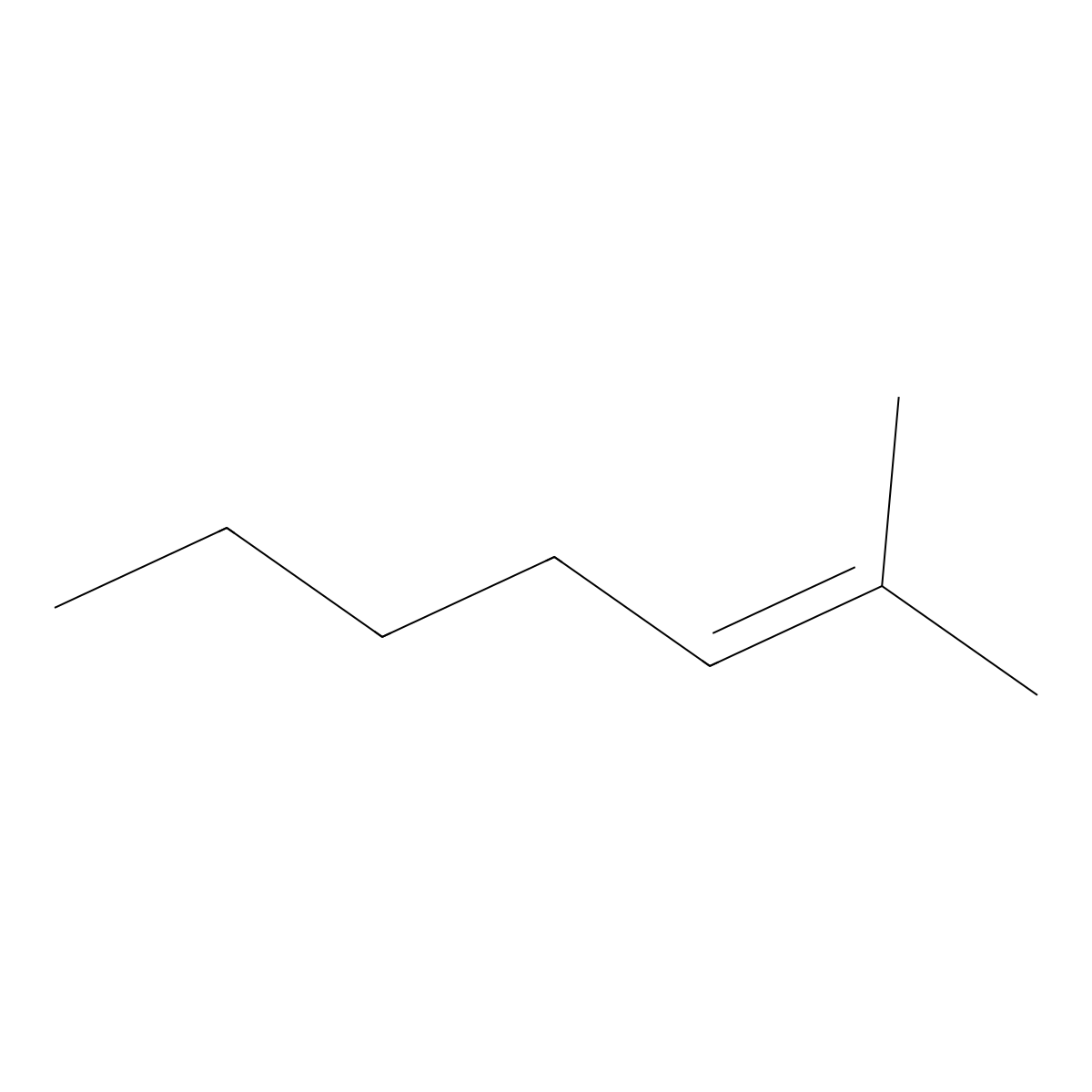 2-Methyl-2-heptene molecular structure, CAS 627-97-4