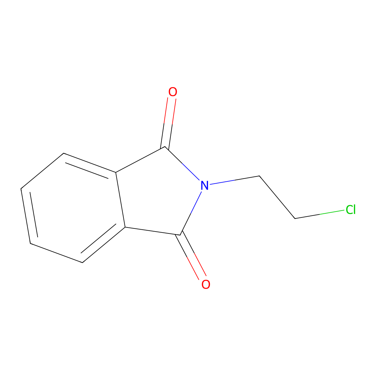 N-(2-Chloroethyl)phthalimide molecular structure, CAS 6270-06-0