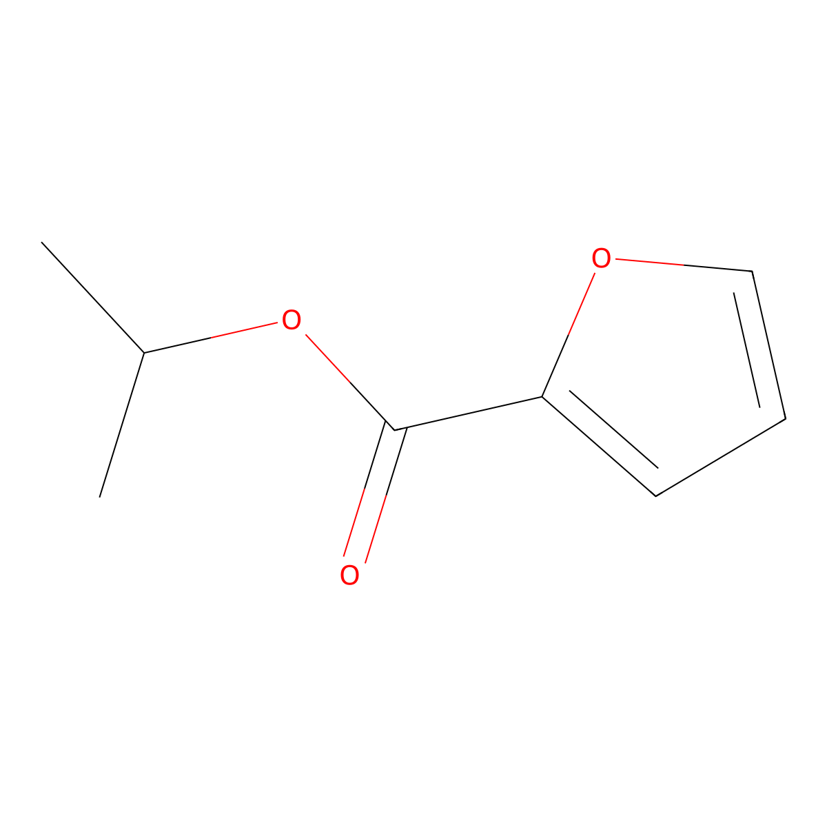 Isopropyl 2-furoate molecular structure, CAS 6270-34-4