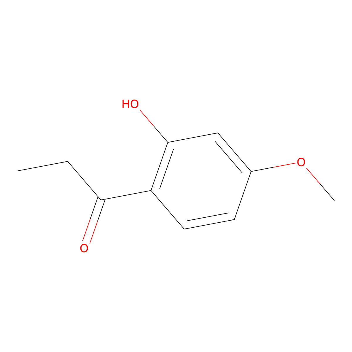2'-Hydroxy-4'-methoxypropiophenone molecular structure, CAS 6270-44-6