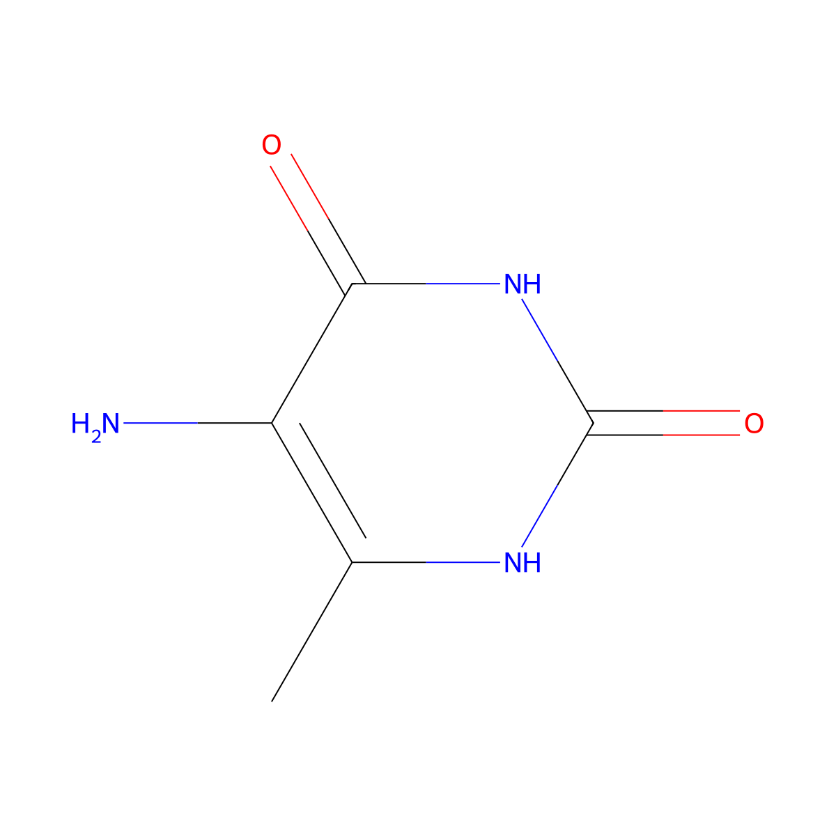 5-Amino-6-methylpyrimidine-2,4-diol molecular structure, CAS 6270-46-8