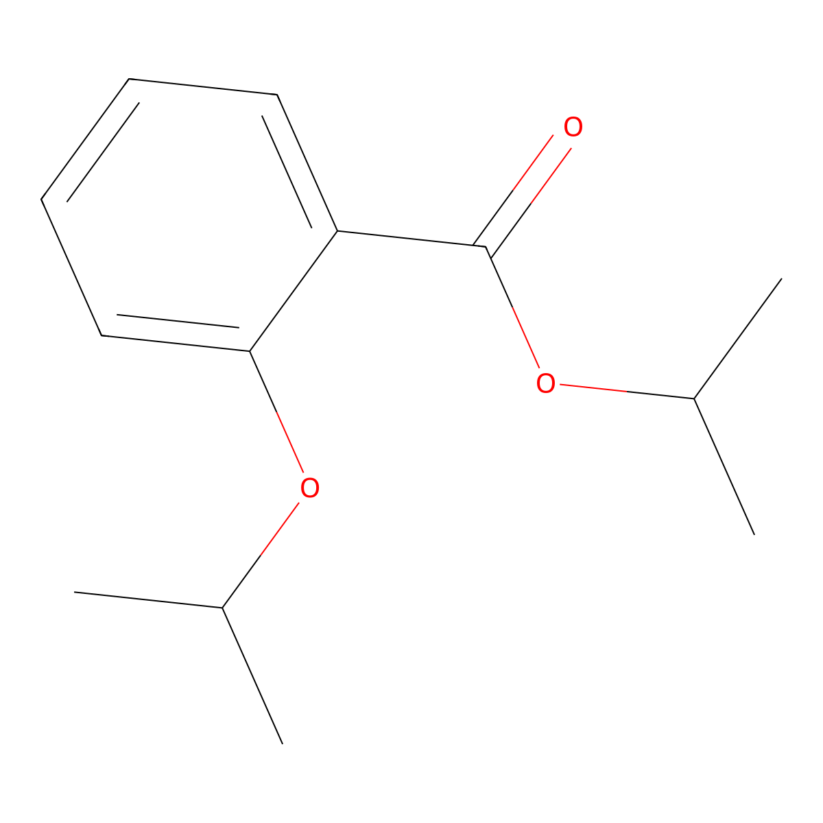 Propan-2-yl 2-propan-2-yloxybenzoate molecular structure, CAS 6270-67-3