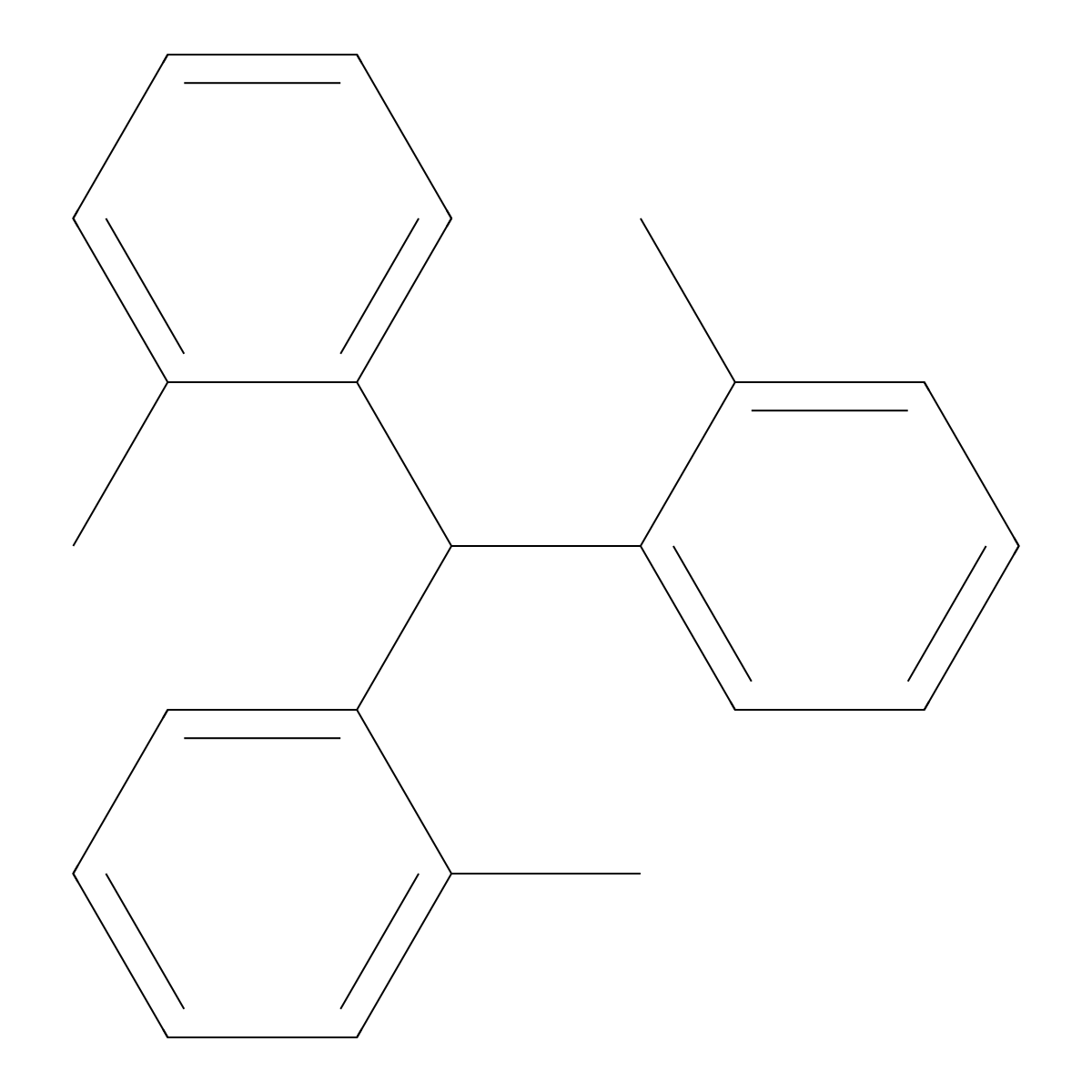 1,1',1''-Methanetriyltris(2-methylbenzene) molecular structure, CAS 6270-89-9