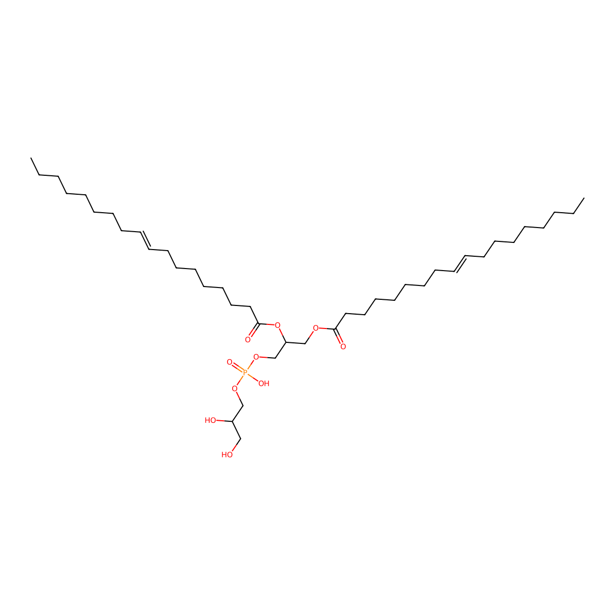 1,2-Dioleoyl-sn-glycero-3-phospho(1-rac-glycerol) molecular structure, CAS 62700-69-0