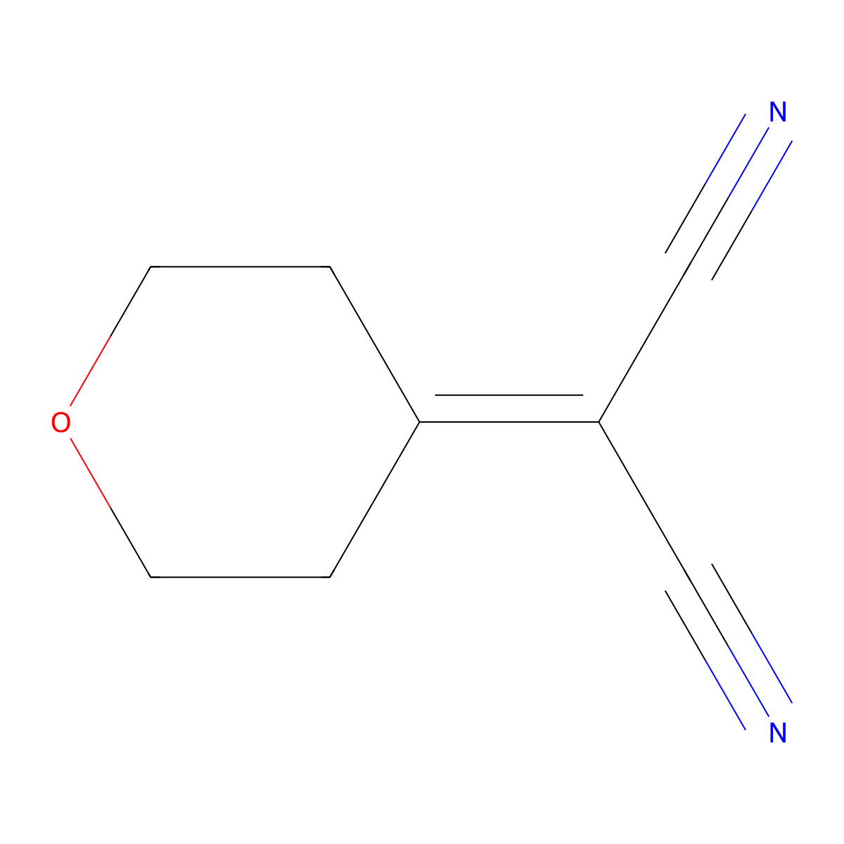 (Oxan-4-ylidene)propanedinitrile molecular structure, CAS 62702-83-4