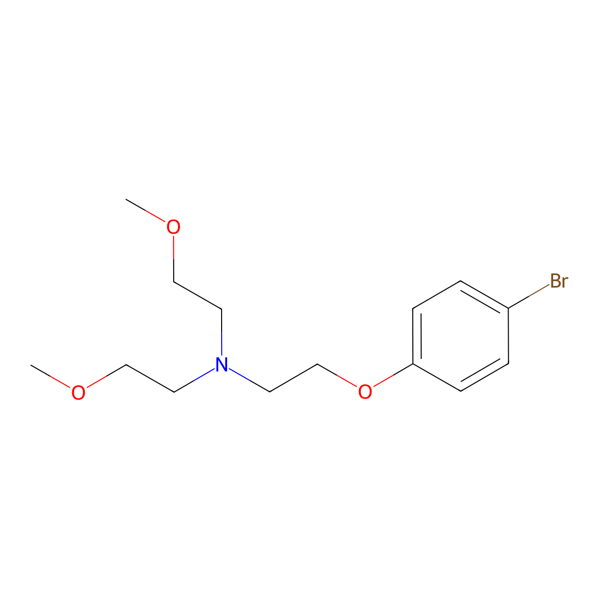 [2-(4-Bromophenoxy)ethyl]bis(2-methoxyethyl)amine molecular structure, CAS 627039-80-9