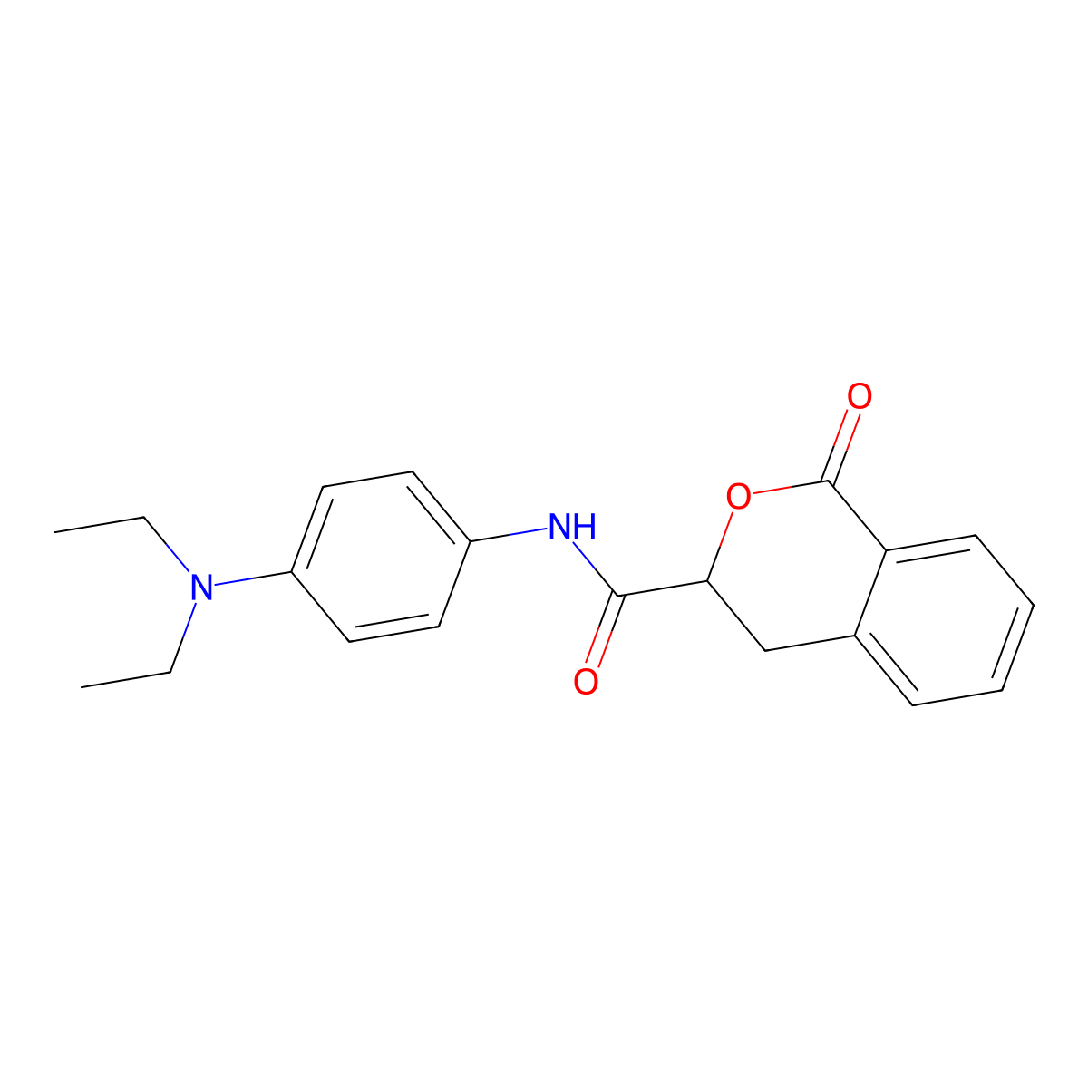 N-[4-(diethylamino)phenyl]-1-oxo-3,4-dihydro-1H-isochromene-3-carboxamide molecular structure, CAS 627044-22-8