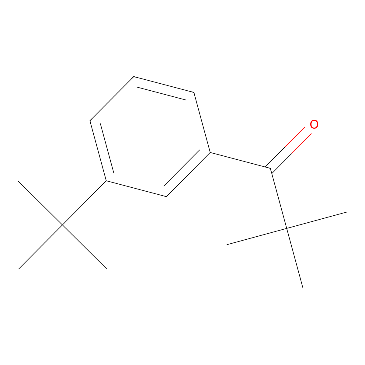 1-(3-tert-Butylphenyl)-2,2-dimethylpropan-1-one molecular structure, CAS 62705-59-3