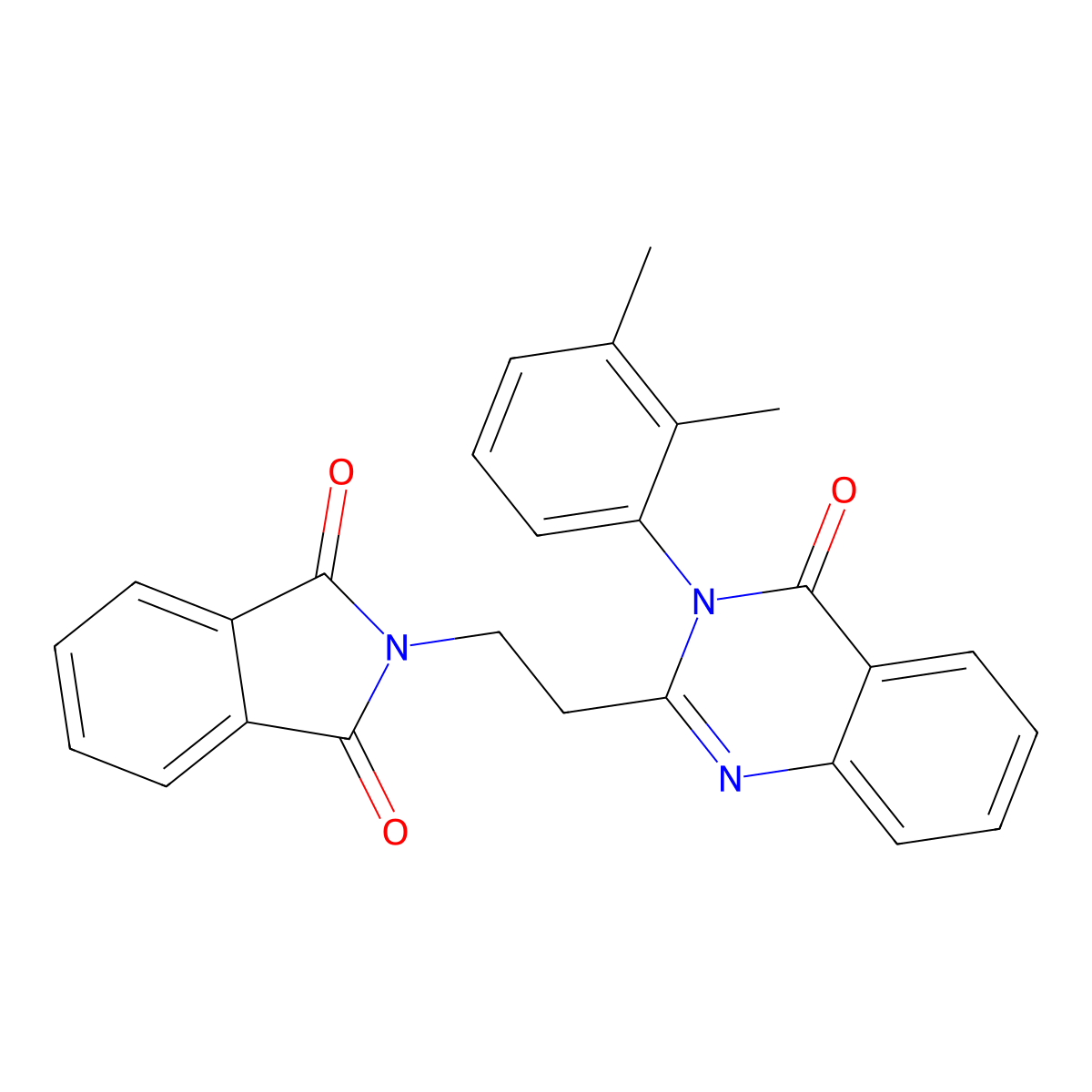 2-[2-[3-(2,3-Dimethylphenyl)-4-oxoquinazolin-2-yl]ethyl]isoindole-1,3-dione molecular structure, CAS 627055-35-0