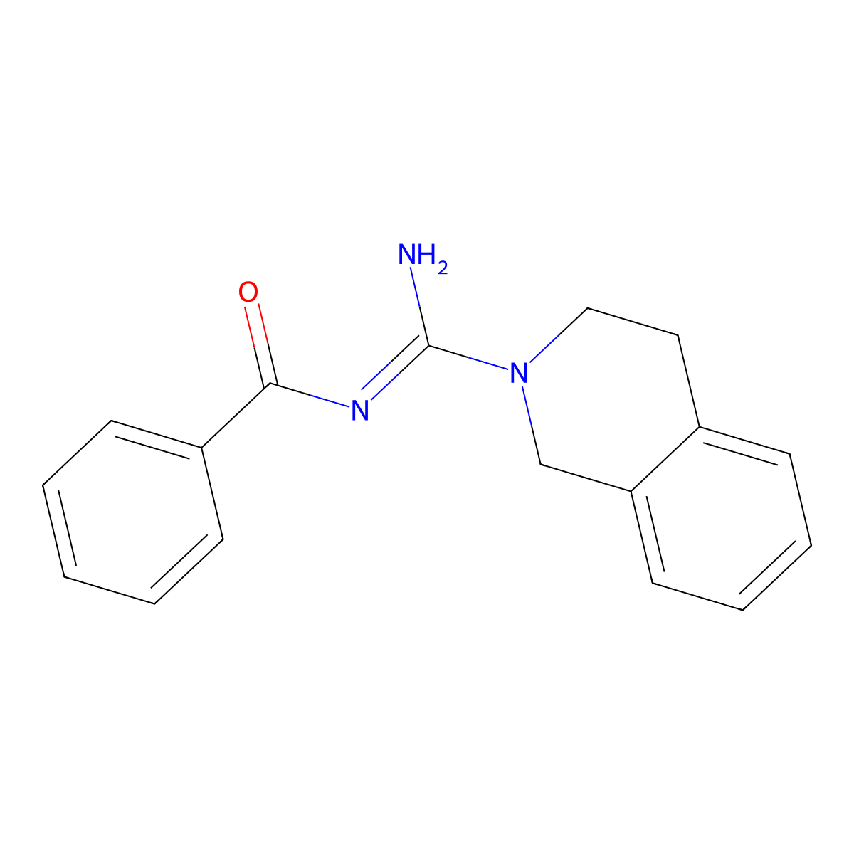 N-[3,4-dihydroisoquinolin-2(1H)-yl(imino)methyl]benzamide molecular structure, CAS 627062-19-5